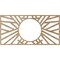 Ekena Millwork Hoover Wood Fretwork Pierced Ceiling Medallion, Red Oak, 34"W x 17"H x 12 5/8"ID x 3/8"T CMWP34X17X0375HORO - alternate 2